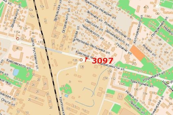 Схема рекламной плоскости по адресу Незалежності вул. - Трускавецька вул.