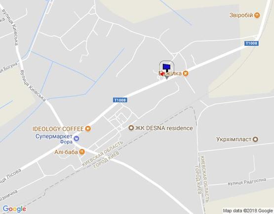 Схема рекламной плоскости по адресу с.Зазим'я, вул.Лісова, навпроти АЗС Маркет