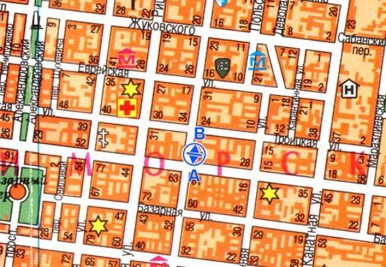 Схема рекламної площини за адресою Пушкинская ул., 39