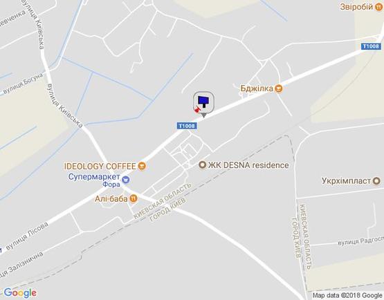 Схема рекламной плоскости по адресу с.Зазим'я, вул.Лісова, 33