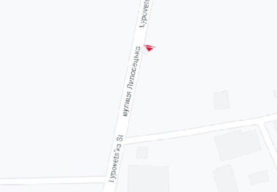 Схема рекламной плоскости по адресу Липовецкая ул.