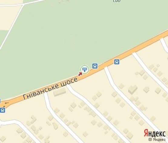 Схема рекламной плоскости по адресу Гниванское шоссе, (500м до ул. Пирогова )