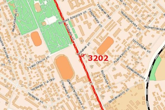 Схема рекламної площини за адресою Головна вул. - Герцена вул.