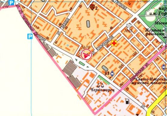 Схема рекламної площини за адресою Космонавтов ул., 64