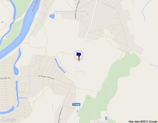 Схема рекламной плоскости по адресу с. Рожни, виїзд на Літки, поворот на вул.Літківську