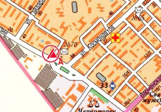 Схема рекламної площини за адресою Инглези ул., 12