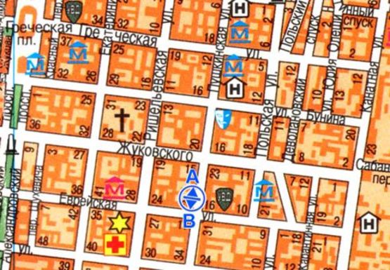 Схема рекламної площини за адресою Пушкинская ул., 26