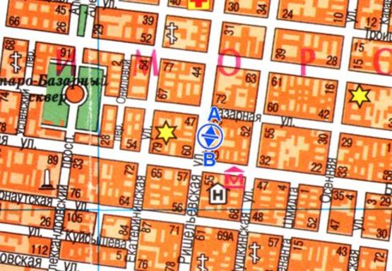 Схема рекламної площини за адресою Ришельевская ул., 47