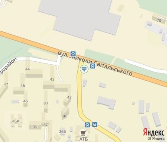 Схема рекламной плоскости по адресу мкр. Горняцкий, 43 - Николая Свитальского ул.,  дв-е к  173 кв.