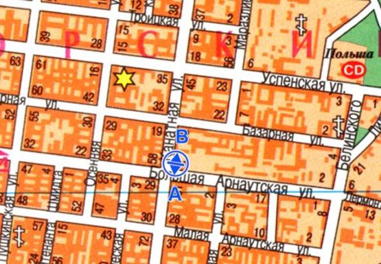 Схема рекламної площини за адресою Канатная ул., 60 - Б. Арнаутская ул.