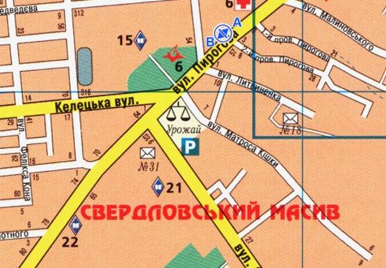 Схема рекламной плоскости по адресу Пирогова ул., 46 [25] (BackLit)