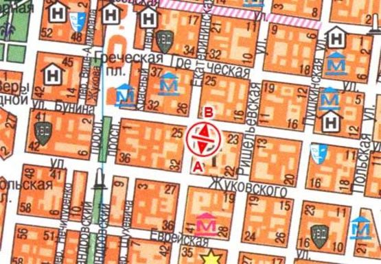 Схема рекламної площини за адресою Екатерининская ул., 31