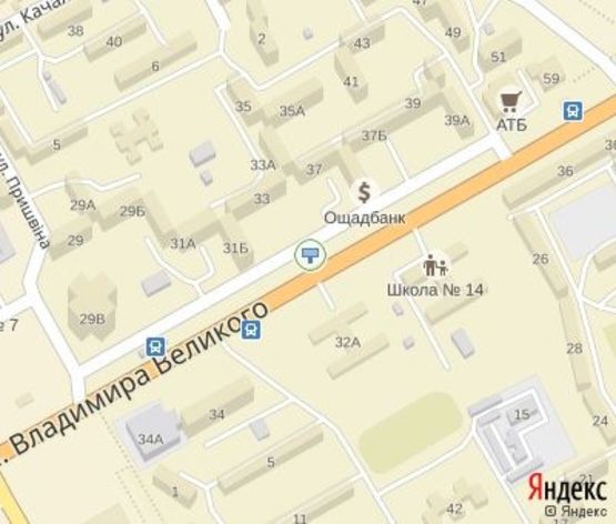 Схема рекламной плоскости по адресу Великого В. ул., 31, дв-е к  Поля пл.