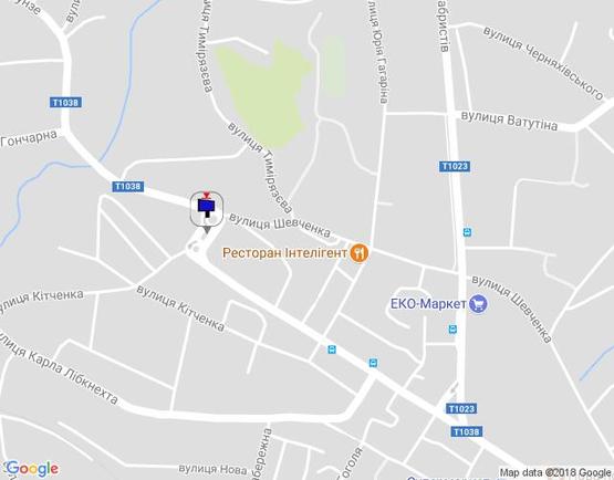 Схема рекламной плоскости по адресу вул. Грушевського, 53