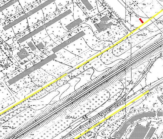 Схема рекламной плоскости по адресу ул.Чаривная-ул.Полякова