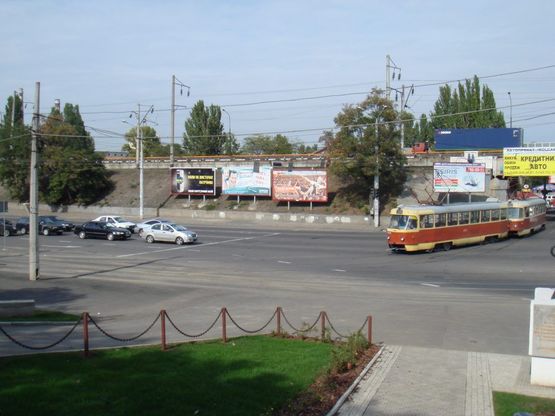 Схема рекламної площини за адресою ул. Балковская / ул. Черноморского Казачества №3