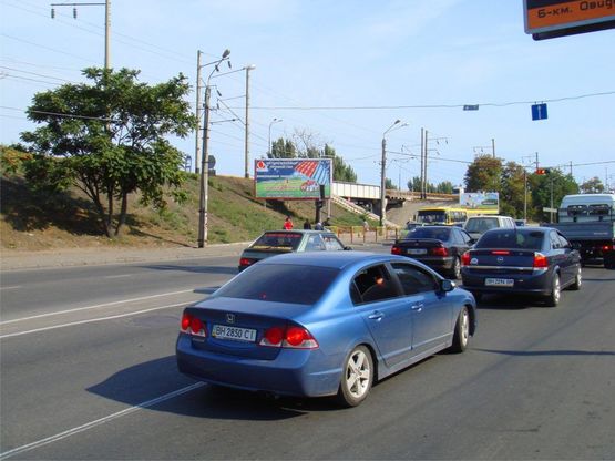 Схема рекламної площини за адресою ул. Балковская / Пересыпь / Херсонский Сквер № 4