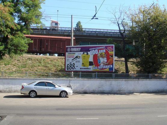 Схема рекламної площини за адресою ул. Приморская / Паркинг №1