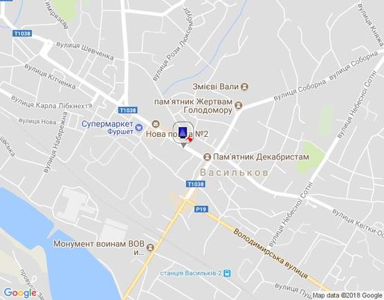 Схема рекламної площини за адресою ул. Грушевского,9-13 поворот к ТЦ Пассаж