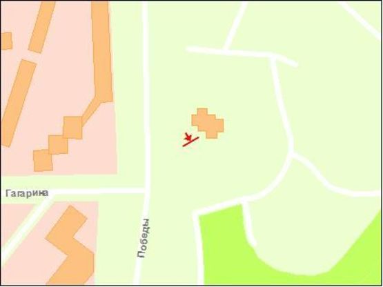 Схема рекламной плоскости по адресу вул.Перемоги,92, ст.Б