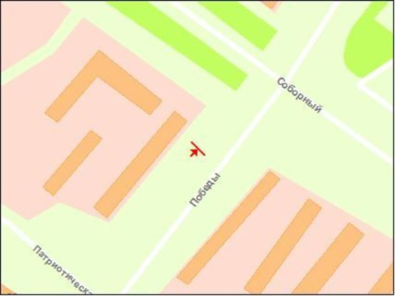 Схема рекламной плоскости по адресу вул.Перемоги - вул.Яценко, ст.Б