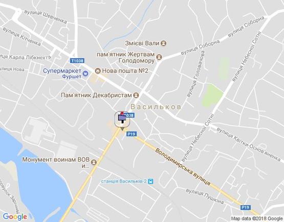 Схема рекламной плоскости по адресу угол ул.Владимирская и ул.Соборная, напротив СИЛЬПО