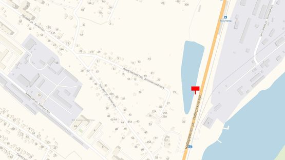 Схема рекламної площини за адресою Ул. Набережная, посередине озера