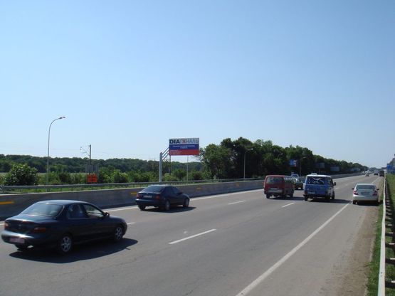 Схема рекламної площини за адресою Киевское шоссе "Стелла-Одесса" (Выезд из города)