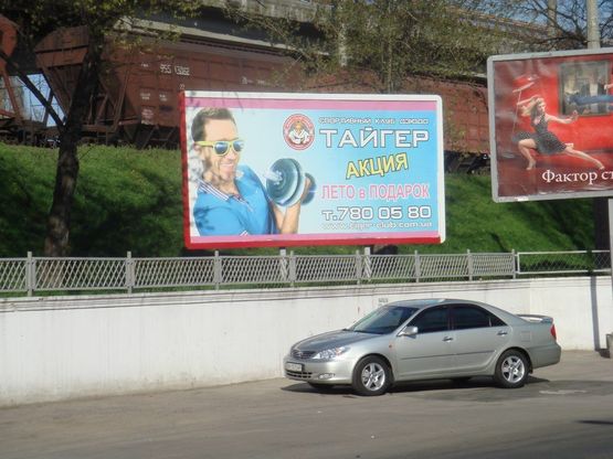 Схема рекламной плоскости по адресу ул. Приморская / Паркинг №2