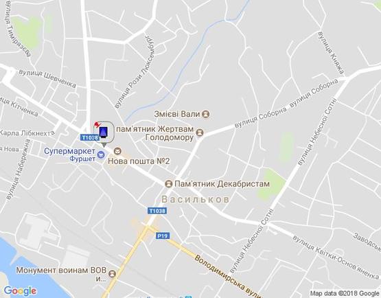 Схема рекламної площини за адресою ул. Грушевского,19 переход возде Фуршета