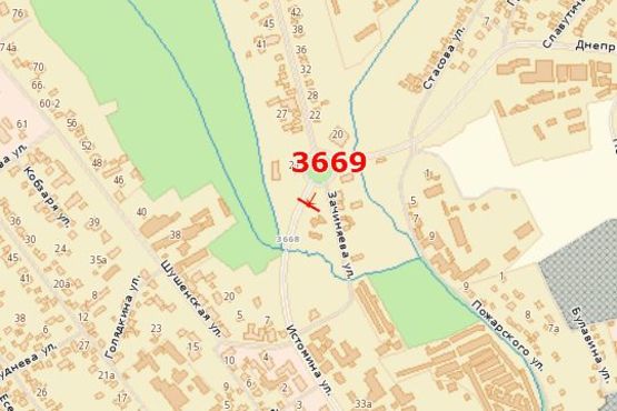 Схема рекламной плоскости по адресу Істоміна вул.