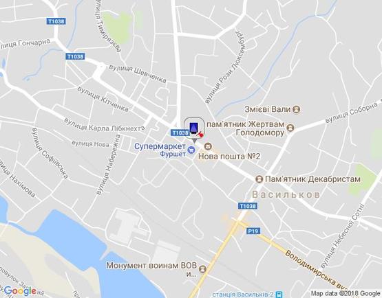 Схема рекламної площини за адресою ул. Грушевского,19 переход возде Фуршета