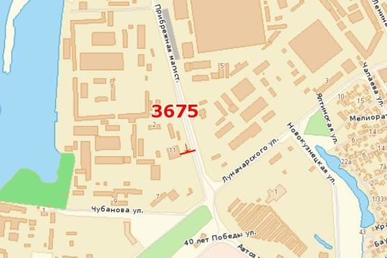 Схема рекламной плоскости по адресу Набережна магіст., 11