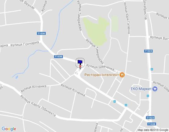 Схема рекламної площини за адресою вул. Грушевського, 53