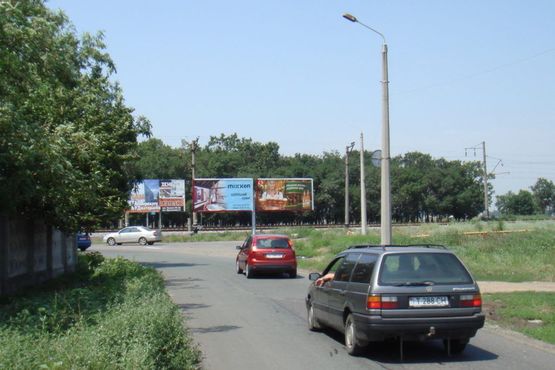 Схема рекламной плоскости по адресу Овидиопольская дорога /Промрынок "7км", ТЦ "Метро" №1