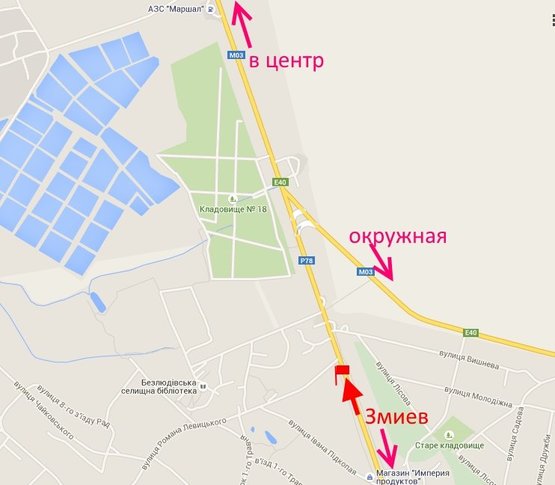 Схема рекламной плоскости по адресу Пр-т Гагарина - развязка с окружной, возле АЗС "ОВИС"-флажок№3 (въезд в город)