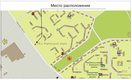 Схема рекламной плоскости по адресу Хортицкое шоссе_32