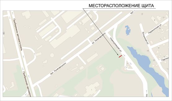 Схема рекламной плоскости по адресу Новокузнецкая-АЗС Укрнафта