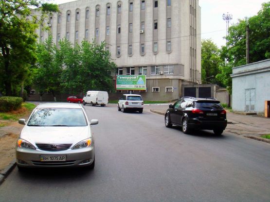 Схема рекламной плоскости по адресу ул.Заньковецкой / сквер Георгия Гамова