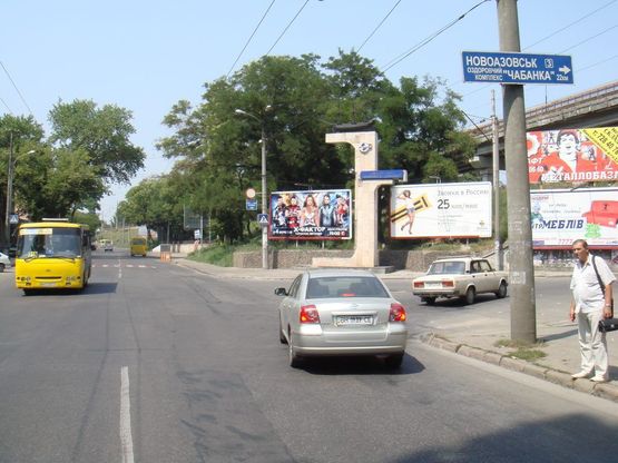 Схема рекламной плоскости по адресу Ул. Приморская / пер. Газовый №1