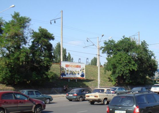 Схема рекламної площини за адресою ул. Балковская / ул. Черноморского Казачества №1