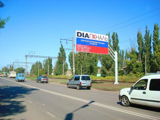 Схема рекламной плоскости по адресу Тираспольское шоссе