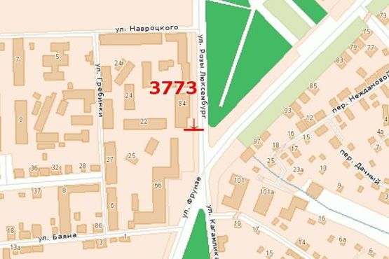 Схема рекламной плоскости по адресу Раїси Кириченко вул., 84