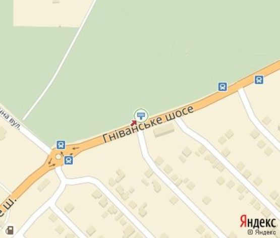 Схема рекламной плоскости по адресу Гниванское шоссе, место №2  на Пирогова ул. от Аграрного Университета