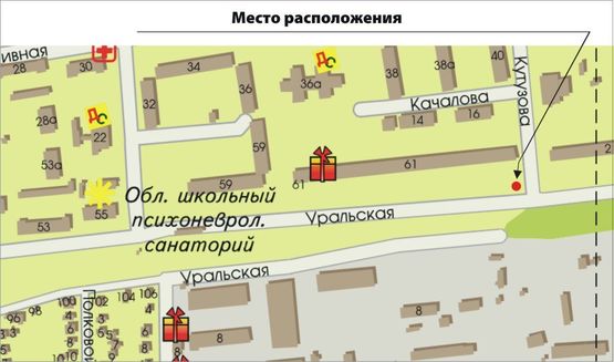 Схема рекламной плоскости по адресу Уральская -Кутузова