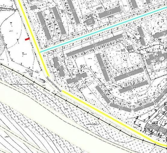 Схема рекламной плоскости по адресу ул.Заднепровская