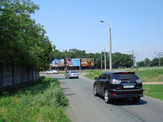 Схема рекламної площини за адресою Овидиопольская дорога /Промрынок "7км", ТЦ "Метро" №1