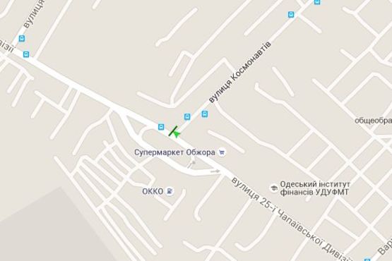 Схема рекламної площини за адресою Інглезі вул. (25-ої Чапаєвської Дивізії вул.) - Космонавтів вул.