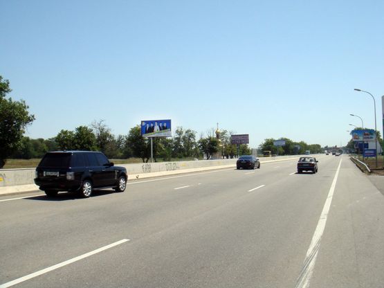 Схема рекламної площини за адресою Киевское шоссе №2