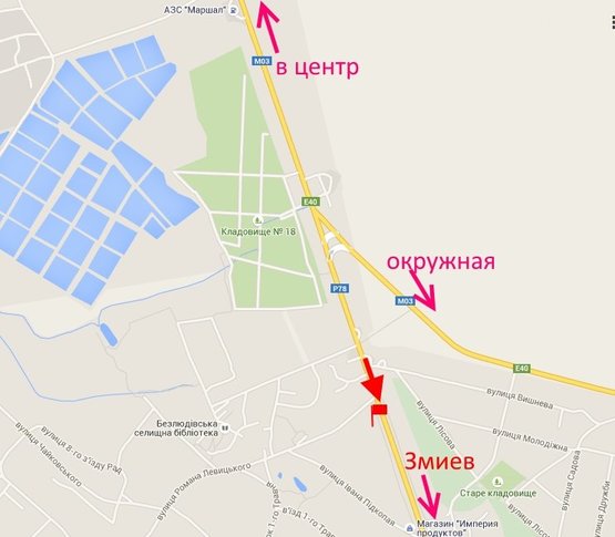 Схема рекламной плоскости по адресу Пр-т Гагарина - развязка с окружной, возле АЗС "ОВИС"-флажок№3 (выезд из города)